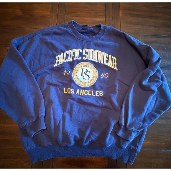 Vintage Pacific Sunwear Ps 1980 Los Angeles Graphic Sweatshirt Small - Picture 2 of 6